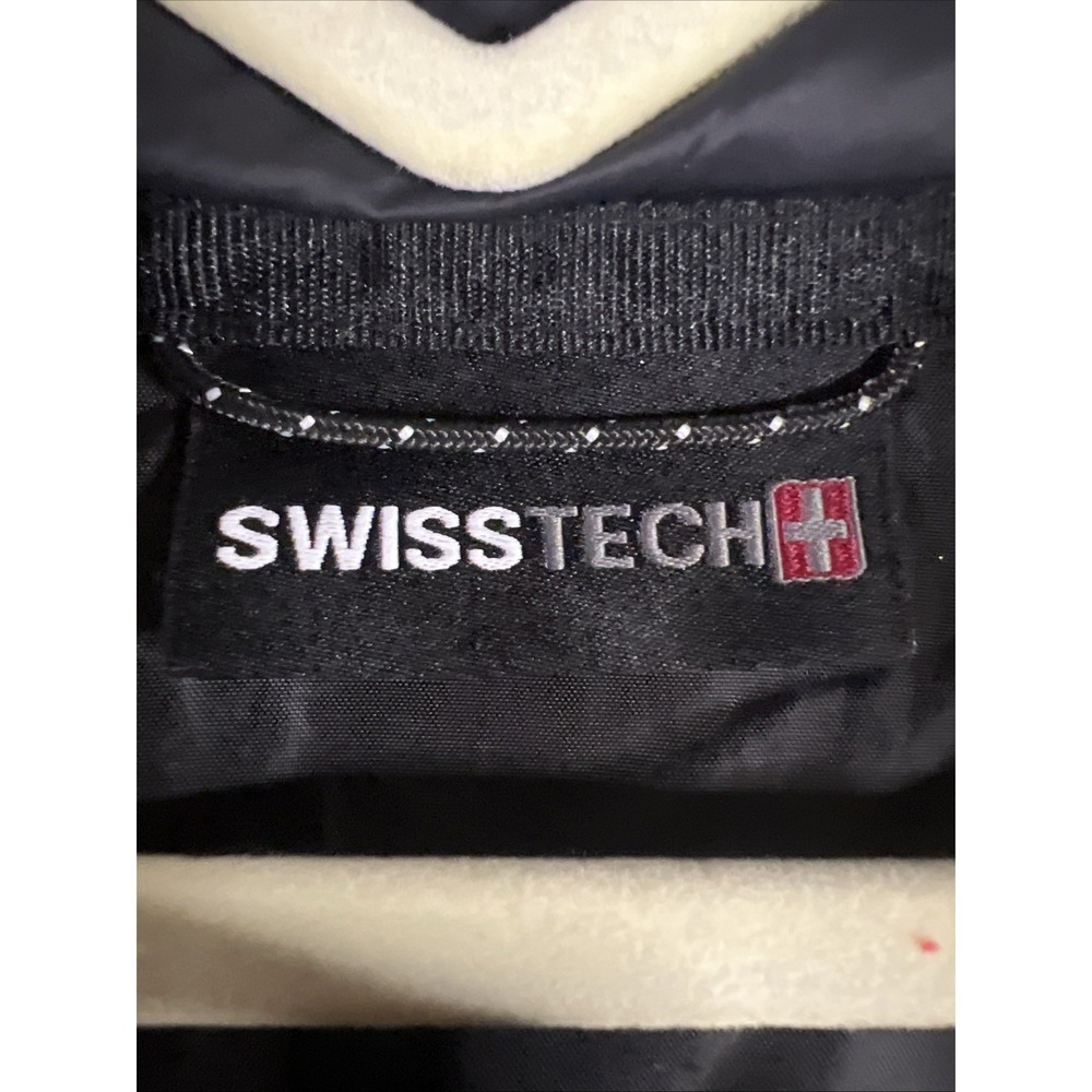 Swiss Tech Men's Packable Puffer Jacket Black Size Small S 34-36 Full Zip - Picture 5 of 10
